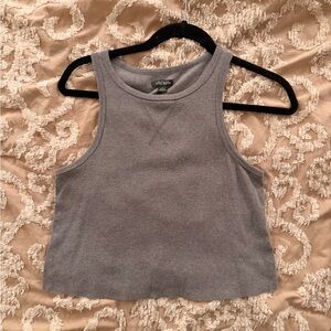 Gray Cropped Tank | Size Medium